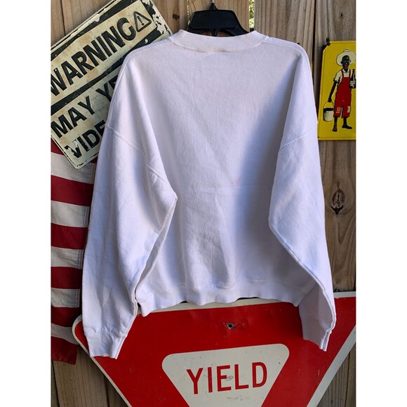 Vintage 90s White Christmas crewneck sweatshirt with "Been There Done That" XXL - Picture 5 of 9